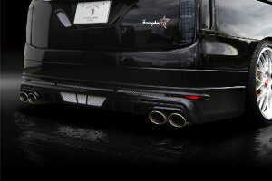 ロウェン エルグランド ハイウェイスター E52 前期 リヤハーフスポイラー/01S(両側4本出しマフラー)用 FRP 未塗装 1N002P00 ROWEN PREMIUM プレミアム