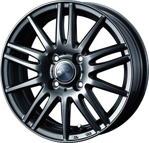 13インチ 4H100 4.00B+45 4穴 ウェッズ ザミックティート ホイール 4本 ディープメタル WEDS Zamik Tito