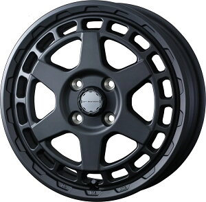 15�C���` 4H100 4.5J+45 4�� �}�b�h���@���X �^�C�v�G�X �z�C�[�� 4�{ FULL MAT BLACK �t���}�b�g�u���b�N WEDS MUDVANCE X Type S