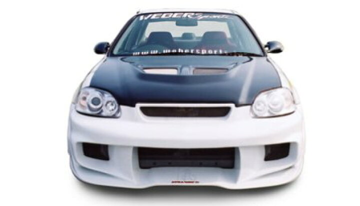 楽天市場】ウェーバースポーツ シビック EK フロントバンパー FRP 