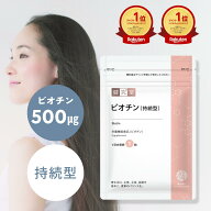 ビオチン 持続型 1袋 (30日分) [栄養機能食品] 皮膚 粘膜 髪 爪 育毛 美容 にきび ビオチン 500μg ビタ…