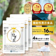 歩ひざ王 3袋 (90日分) [機能性表示食品] ひざ王 ひざ 膝 ロコモ プロテオグリカン 16mg サプリ 非変性II…
