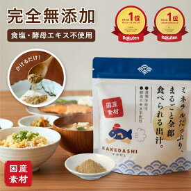 無添加 だし 粉末 食塩不使用 国産 酵母エキス 不使用 100g 完全無添加 栄養 無添加だし 粉末 出汁 出汁粉 だし 粉末 食塩 不使用 無塩 粉 天然 KAKEDASHI (かけだし) だしパック 出汁パック