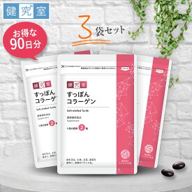 すっぽんコラーゲン 3袋セット(90日分) ◆ サンセリテ サプリメント 健康食品 国産 美容 イソフラボン ローヤルゼリー すっぽん コラーゲン おすすめ プレゼント 送料無料 3ヵ月分 大容量