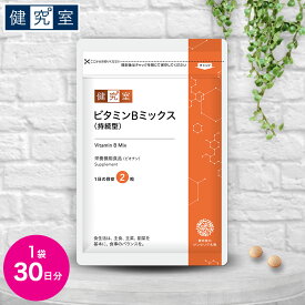 【10%OFF！期間限定6/4-6/11】ビタミンBミックス（持続型）1袋(30日分) [栄養機能食品] ◆ サンセリテ サプリメント 健康食品 国産 イノシトール ナイアシン パンテトン酸 ビタミンB おすすめ プレゼント 送料無料