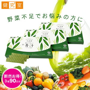 北海道からのおいしい青汁 3箱セット(90日分) ◆ クマザサ&乳酸菌 健康食品 国産 大麦若葉 健康飲料 毎日 野菜 青汁 北海道産 クマザサ 乳酸菌 ブロッコリー スプラウト おすすめ プレゼント