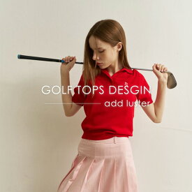 ゴルフ ウェア レディース トップス ポロシャツ 春 夏 秋 大きいサイズ かわいい オシャレ ブラック レッド ホワイト 白 黒 赤 シアー ストレッチ 伸縮 ロゴ カットソー 半袖 きれいめ スポーツ 20代 30代 40代 50代 フェミニン