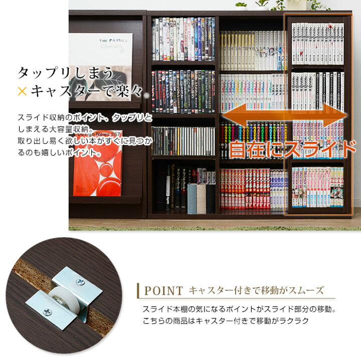 楽天市場 扉付オシャレ本棚 フラップ扉 スライド 2個セット 隠す収納ディスプレイラック 省スペース 大容量 薄型スリム おしゃれキャビネット 木製ラック 収納棚 北欧チェスト 棚シェルフ 収納棚 マガジンラック絵本棚 スライド棚 収納ランドセルラック 可動棚 モダン
