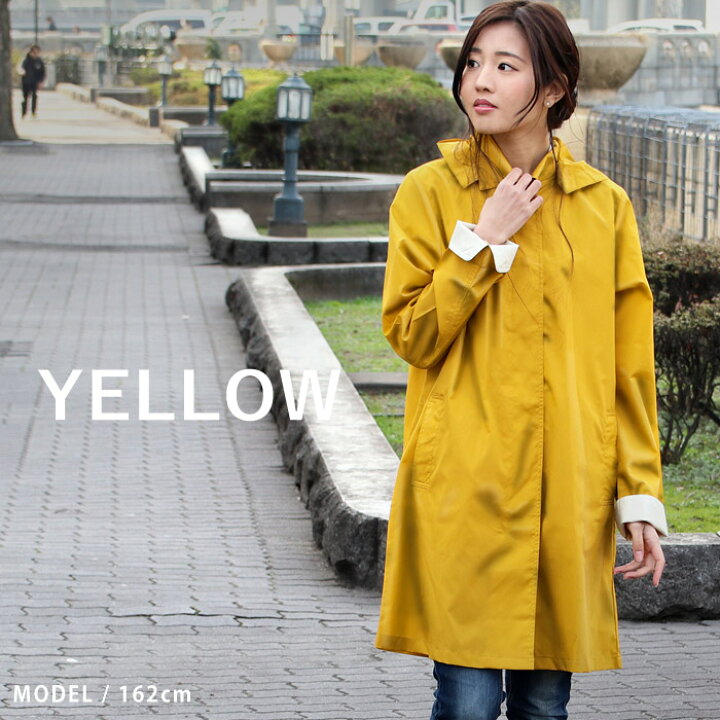 楽天市場 ステンカラーコート 撥水 レインコート レディース 自転車 ロング かわいい おしゃれ スプリングコート レイン コート レインウエア 雨具 カッパ 通勤 通学 バイク アウトドア 防水 ジャケット ロングコート アウター 軽量 春 きれいめ ママ 羽織り オシャレ
