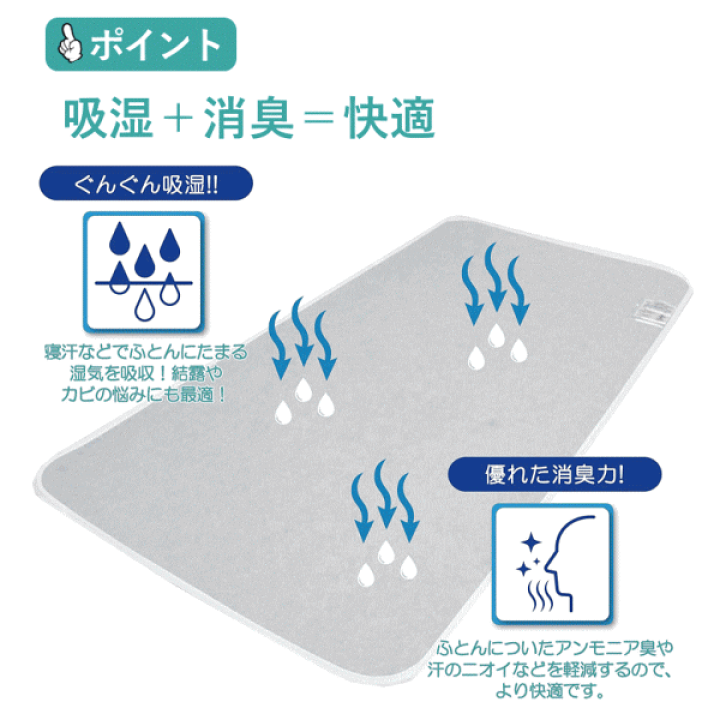 Amazon｜nishikawa【西川】 ドライウェル 除湿シート シングル