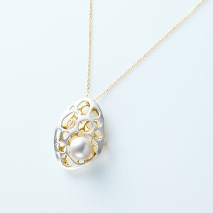 s^創̒́te]85_Aʂ悤Ȕf郂_fUCzFԎAR^y_g 8.5mmUP / PT900EK18YG 0.07ctyz