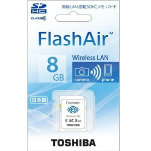 TOSHIBA FlashAir SD�J�[�h 8GB SD-WB008G