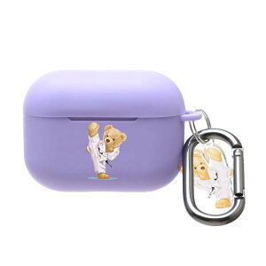 ONLYOU Airpods pro2 �p �P�[�X ������� �؍� ���킢�� TPU �_�� ���� �N�} bear �f�U�C�� �G�A�[�|�b�Y �v�� �J�o�[ ������ �C���z���P�[�X �J���r�i �t�b�N �`���[�� (AirpodsPro(��1/2����) ���x���_�[