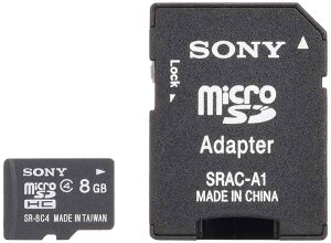 SONY microSDHC�������[�J�[�h Class4 8GB SR-8A4 T2