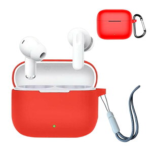 For OPPO Enco Air4i ケース 全面保護ケース 軽量 傷つけ防止 落下防止保護 360度完全保護 滑り止め 指紋防止 耐衝撃設計 OPPO Enco Air4i 保護ケース 保護カバー( レッド)