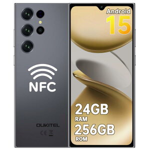 OUKITEL C61 Pro SIMt[ X}z 24GB RAM+256GB ROM Android 15 X}z {