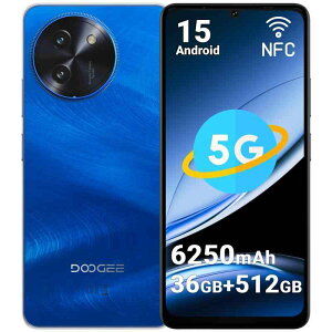 DOOGEE Note59 Pro+ 5GΉ X}z { SIMt[ Android 15 X}[gtH 36GB+512GB 2TBg\ 6.75C`  6250mAheʃobe[ 50MP+8MPJ 8RACPU fA