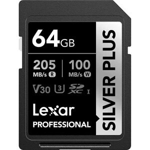 Lexar Professional Silver PLUS UHS-I V30 SDXC�J�[�h - 64GB