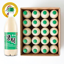 釜山生マッコリ 生濁（センタック・センタク）750ml 20本 Alc.6％ 要冷蔵（10℃以下）【カンシネ食品】
