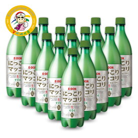 マッコリ 生マッコリ 二東にっこりマッコリ（15本1BOX） E-DON 韓国伝統酒 韓国どぶろく 生酒 家飲み 大容量 冷蔵 750ml×15本セット【カンシネ食品】