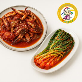 ヤンニョムケジャン500g＋ネギキムチ500g セット 韓国食品 自家製 韓国珍味 韓味 贈り物 ギフト おすすめ 冷凍【カンシネ食品】