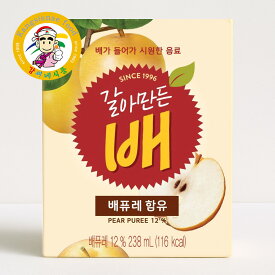おろし梨ジュース（缶）238ml×12本 BOX 韓国ドリンク 韓国ジュース 梨ジュース 梨果汁 果肉入り 爽やか 箱買い 業務用【カンシネ食品】