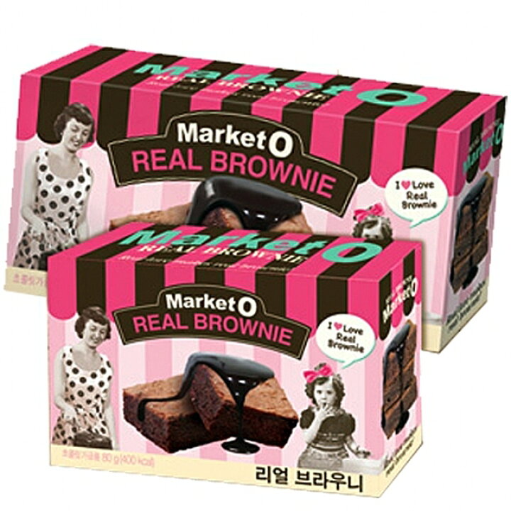 楽天市場 マーケットオー リアルブラウニー 8個入 韓国お菓子 韓国スナック 韓国食品辛国のキムチ物語