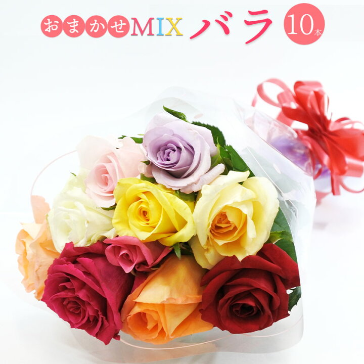 楽天市場 バラ花束 10本 送料無料 クール便花束 プレゼント 敬老の日 贈り物 ギフト 送料無料 クール便 誕生日 記念日 バラ花束 花ギフト フラワーギフト 鈴木バラ園 飯島町営業部