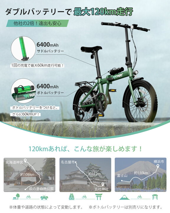 楽天市場】電動自転車【型式認定済】折りたたみ 電動アシスト自転車  