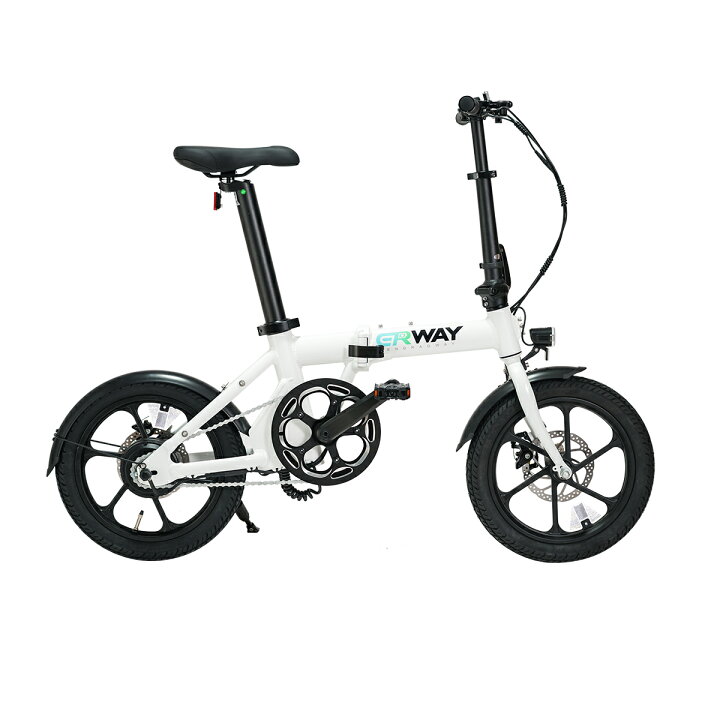 非常に軽く使用された Laneleisi A6 折りたたみ電動自転車。