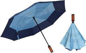 送料無料 逆さ傘 軽量 長傘 直径112cm 長さ54cm レディース 雨傘 デザイン傘 プレゼント アート 傘 晴雨兼用傘 濡れない傘 おしゃれ 逆さま傘 さかさ傘 さかさま 日傘 UVカット 撥水 ファッション