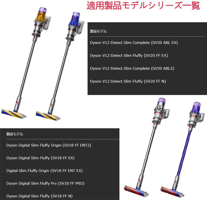 楽天市場】掃除機ロングパイプ交換品適用Dyson（ダイソン） V12 Detect 