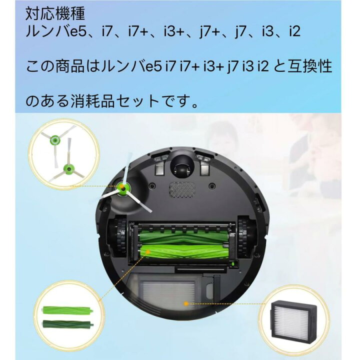 楽天市場】ルンバ e5 i7 i7+ i3+ j7 i3 i2 対応 ロボット掃除機交換用  