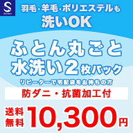 『リピーター様用』布団クリーニング【丸洗い2枚パック】防ダニ抗菌加工付　※宅配袋をお持ちの方用注文…