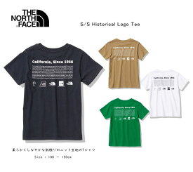 ザ・ノースフェイス　NTJ32356　 ショートスリーブヒストリカルロゴティー［キッズTシャツ］［100cm 110cm 120cm 130cm 140cm 150cm］ 2023春夏　メール便配送(ポスト投函・発送日の3日～1週間後にお届け予定)選択で送料無料