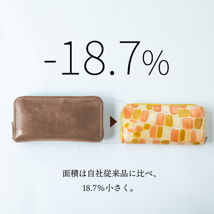 楽天市場】コンパクト長財布 極小長財布バタール パヴェレザー(牛革 