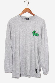 【中古】fourthirty フォーサーティ 4&W LONG SLEEVE TEE プリント 長袖シャツ 1 GRAY グレー /◆ メンズ 【ベクトル 古着】 221012