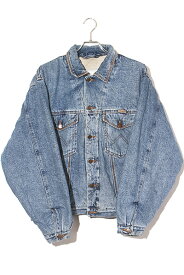 【中古】WRANGLER ラングラー ボタンアップ キルティング デニムジャケット L INDIGO インディゴ /◆ メンズ 【ベクトル 古着】 231103