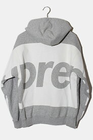 【中古】21SS Supreme シュプリーム SIZE:S Big Logo Hooded Sweatshirt ビッグロゴ フーデッドスウェットシャツ パーカー Heather Grey ヘザーグレー /● メンズ 【ベクトル 古着】 231209