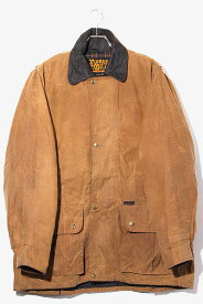 【中古】BURKE WILLS バークウィルズ オーストラリア製 チェック DARWIN JACKET ダーウィンジャケット オイルドジャケット L BROWN ブラウン /◆ メンズ 【ベクトル 古着】 240210