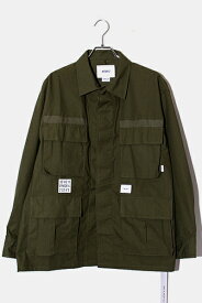 【中古】未使用品 2023AW WTAPS ダブルタップス SIZE:2 JMOD 01 / LS / NYCO. RIPSTOP. IDENTITY リップストップ ジャングルシャツ OLIVE DRAB オリーブ 232WVDT-SHM03 /● メンズ 【ベクトル 古着】 240225