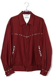 【中古】WACKO MARIA × Ermenegildo Zegna ワコマリア エルメネジルドゼニア SIZE:L WESTERN JACKET(TYPE-2) ウエスタンジャケット D-RED レッド 21FW-WMO-BL17 /● メンズ 【ベクトル 古着】 240303