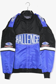 【中古】M 未使用品 2023AW CHALLENGER チャレンジャー CMC RACING JACKET ロゴ刺? 中綿 レーシングジャケット ブルゾン BLUE / BLACK ブルー ブラック CLG-JK023-005 /■In2 メンズ 【ベクトル 古着】 240323