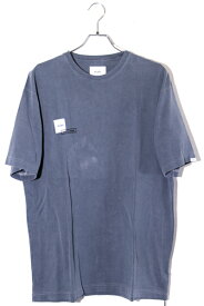 【中古】23SS WTAPS ダブルタップス SIZE:2 WTAPS Lab限定 AII 03 / SS / COTTON. CONCRETE ENVIRONMENT ロゴ 半袖Tシャツ NAVY ネイビー 231ATDT-CSM04S /● メンズ 【ベクトル 古着】 240327