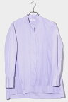 【中古】 +J UNIQLO × JIL SANDER プラスジェイ ユニクロ ジルサンダー スーピマコットン スタンドカラー 長袖 シャツ XL PURPLE パープル 231-436189 /◆ メンズ 【ベクトル 古着】 240327