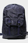 【中古】C6 シーシックス POCKET BACKPACK CAMOFULAGE カモフラ 迷彩 バックパック デイパック リュック NAVY ネイビー /◆ メンズ 【ベクトル 古着】 240328