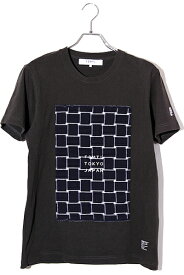 【中古】FDMTL ファンダメンタル SIZE:2 KASURI S/S TEE 総柄 半袖Tシャツ BLACK ブラック /◆ メンズ 【ベクトル 古着】 240414