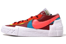 【中古】26cm 未使用品 KAWS × sacai × NIKE カウズ サカイ ナイキ BLAZER LOW 'Team Red' ブレーザー ロー チームレッド US8 DM7901-600 /● メンズ 【ベクトル 古着】 240601