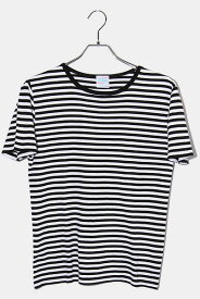 【中古】Letroyes ルトロワ ボーダー 半袖Tシャツ カットソー M BLACK×WHITE ブラック ホワイト /◆ メンズ レディース 【ベクトル 古着】 240604