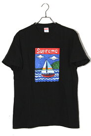 【中古】20SS SUPREME シュプリーム Sailboat Tee セイルボート グラフィックプリント 半袖Tシャツ M BLACK ブラック USA製 /● メンズ 【ベクトル 古着】 250604
